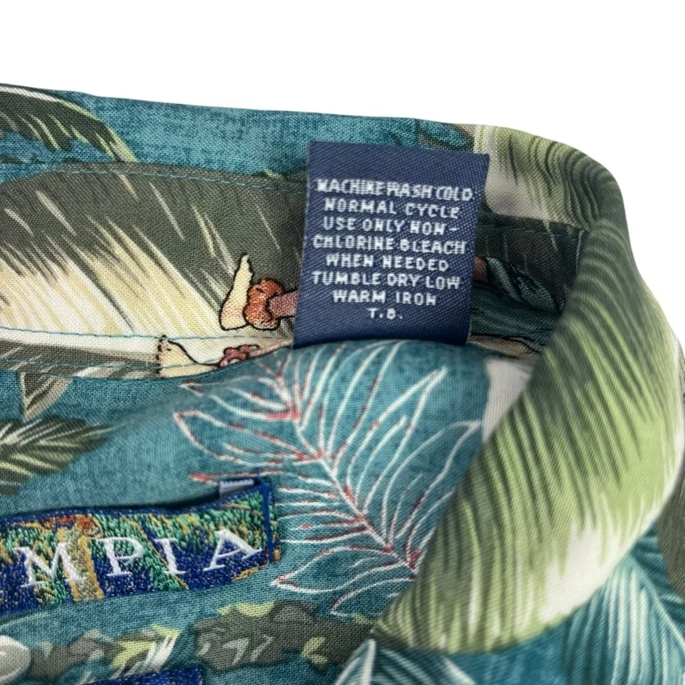 Campia Mens Hawaiian Shirt Easy Care Hulu Girls Floral Cars Tropical Rayon XXL - Picture 9 of 9